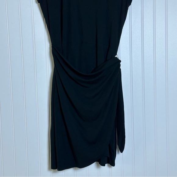 Wilfred New Lune Black Wrap With side ties Mini Dress XL Double-Layer Body - Picture 11 of 16